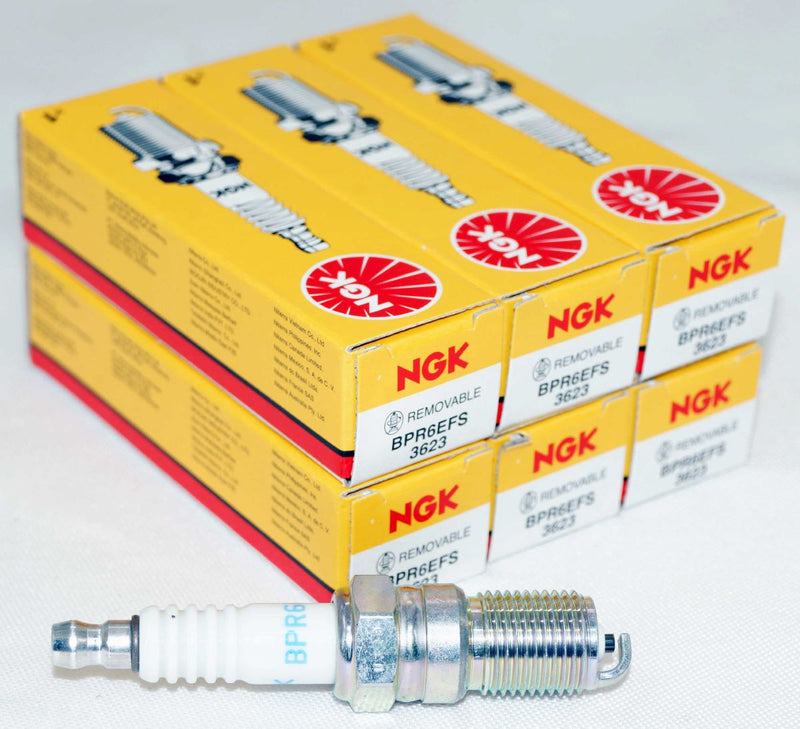 NGK 3623 Marine Spark Plugs BPR6EFS MerCruiser Mercury