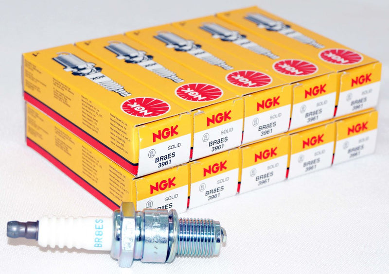 NGK 3961 Spark Plug Solid Tip BR8ES Kawasaki Polaris Yamaha Sea-Doo