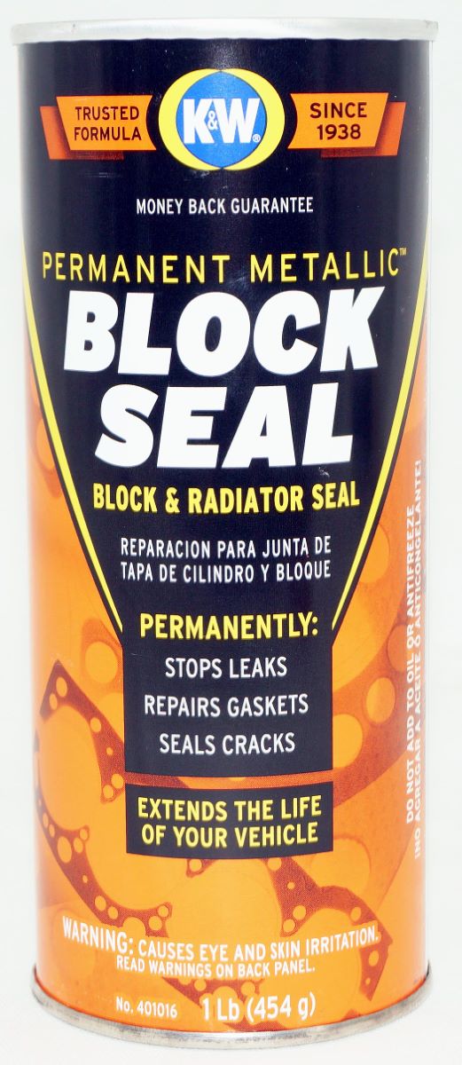 CRC 401016 K&W Permanent Metallic Block Seal Head Gasket Repair 16 Wt Oz