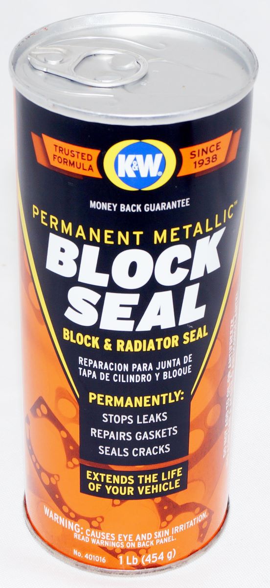 CRC 401016 K&W Permanent Metallic Block Seal Head Gasket Repair 16 Wt Oz