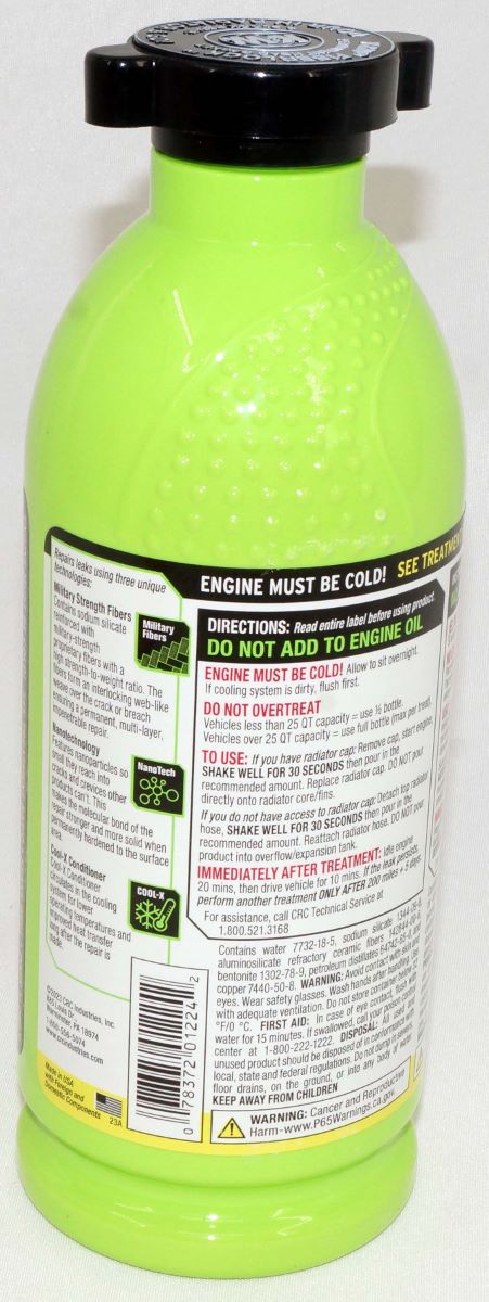 CRC FiberLock Head Gasket & Block Repair 32oz K&W