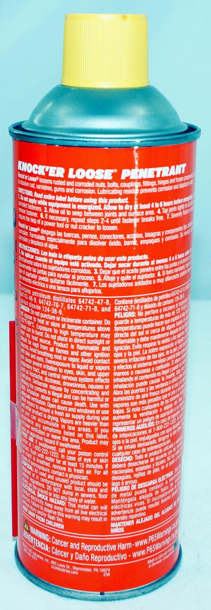 K&W 401724 Technician Grade Knock'er Loose Lubricant Penetrant 18 Wt Oz CRC