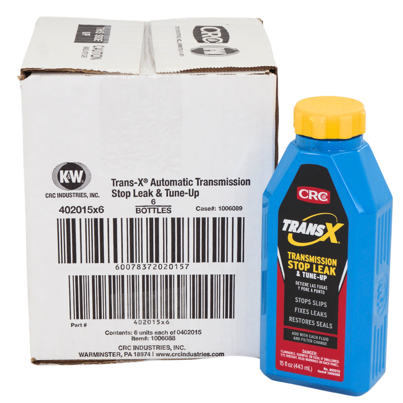 CRC 402015 K&W Trans-X Automatic Transmission Stop Leak and Tune Up 15 Fl Oz