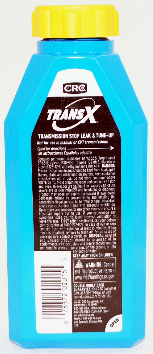 CRC 402015 K&W Trans-X Automatic Transmission Stop Leak and Tune Up 15 Fl Oz