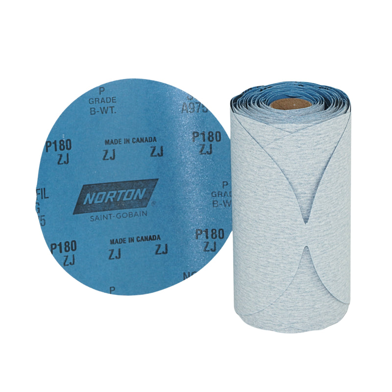 Norton 100 Discs 6” Norton Dry Ice P180 Grit A975 Ceramic Alumina - 40508