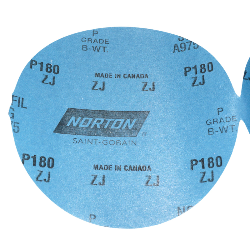 Norton 100 Discs 6” Norton Dry Ice P180 Grit A975 Ceramic Alumina - 40508
