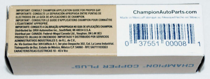 Champion Copper Plus 415 Spark Plug RN9YC