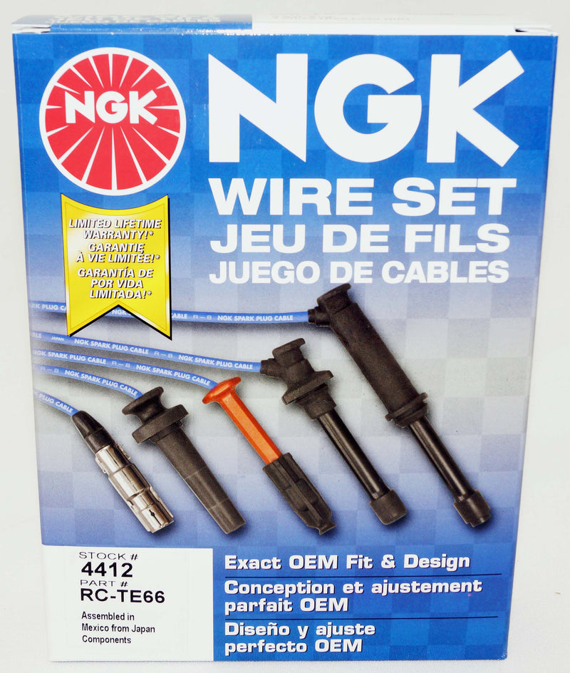 NGK 4412 Spark Plug Wire Set RC-TE66 fits Specific 95-04 Toyota Models