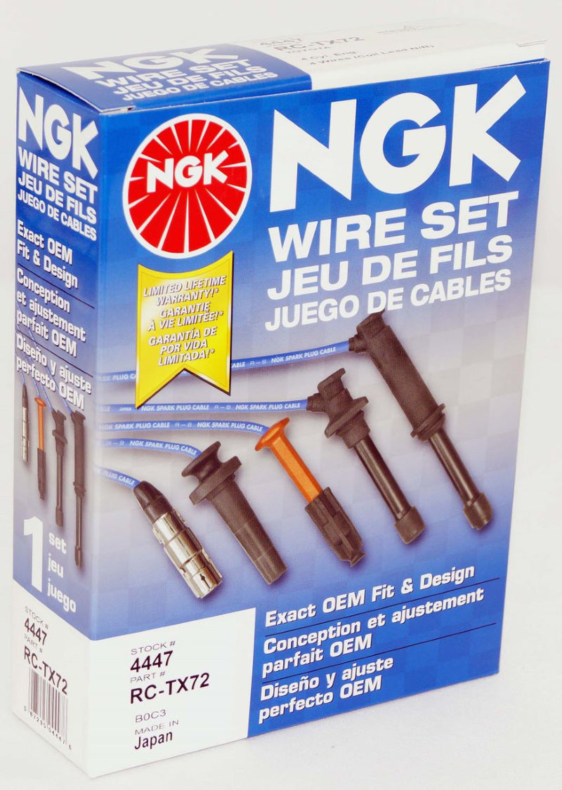 NGK 4447 Spark Plug Wire Set RCTX72 for Toyota 4Runner T100 Tacoma