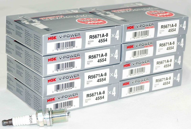 NGK 4554 V-Power Racing Spark Plug R5671A8 Turbo Nitrous