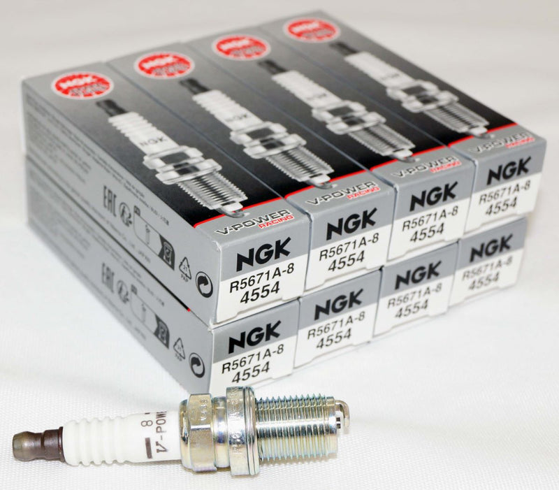 NGK 4554 V-Power Racing Spark Plug R5671A8 Turbo Nitrous