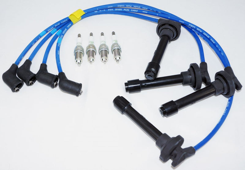 NGK Spark Plug and Ignition Wire Kit for 99-01 Honda CRV and 92-93 Acura Integra
