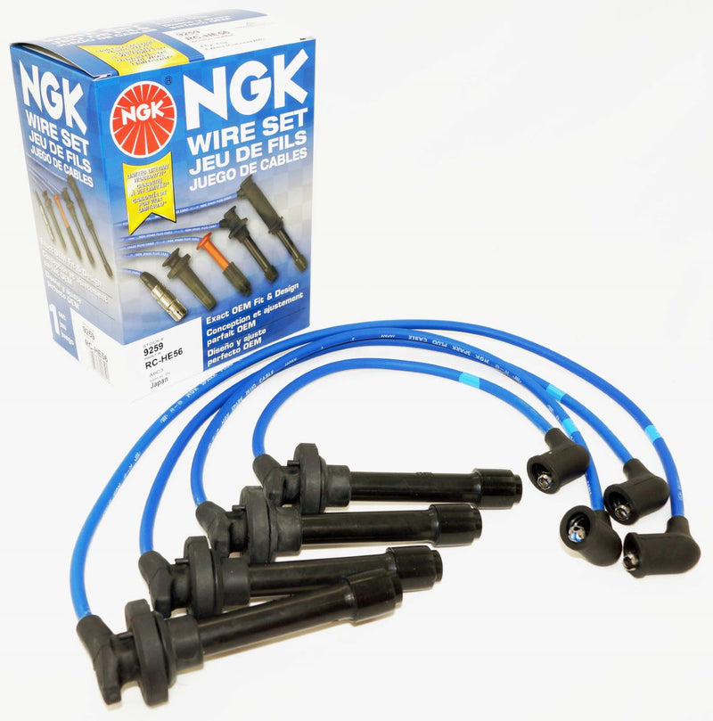 NGK Spark Plug and Ignition Wire Kit for 99-01 Honda CRV and 92-93 Acura Integra