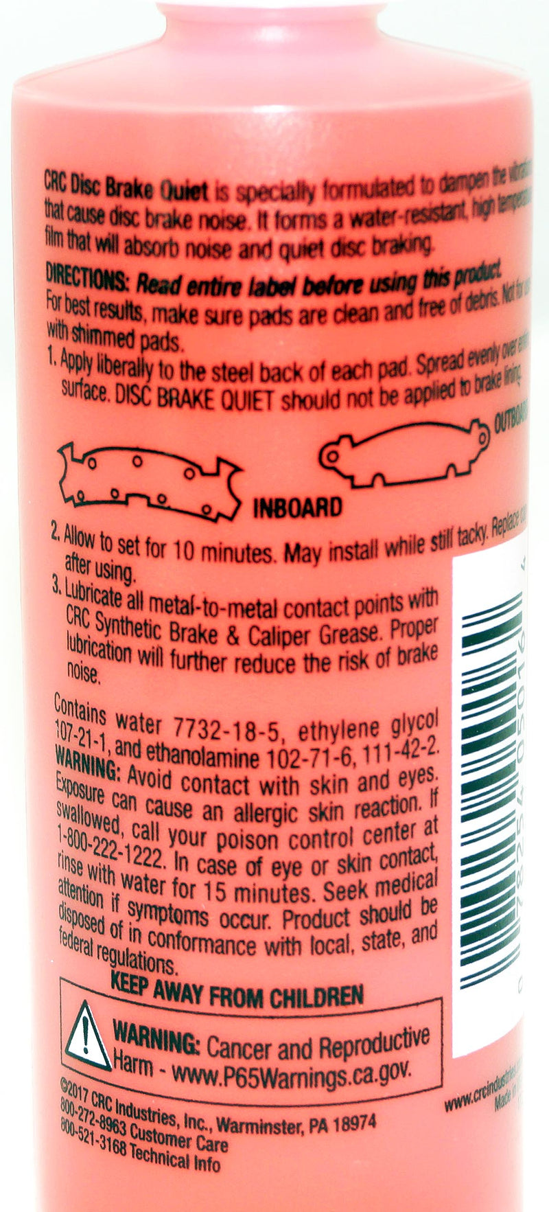 CRC Disc Brake Quiet 4 oz Bottle 05016