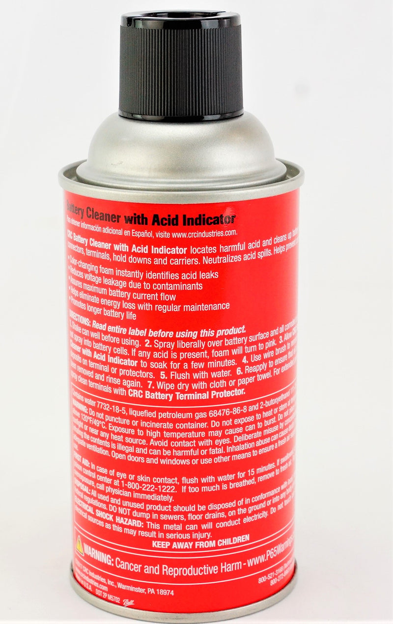 CRC 05023 Battery Cleaner with Acid Indicator 11oz