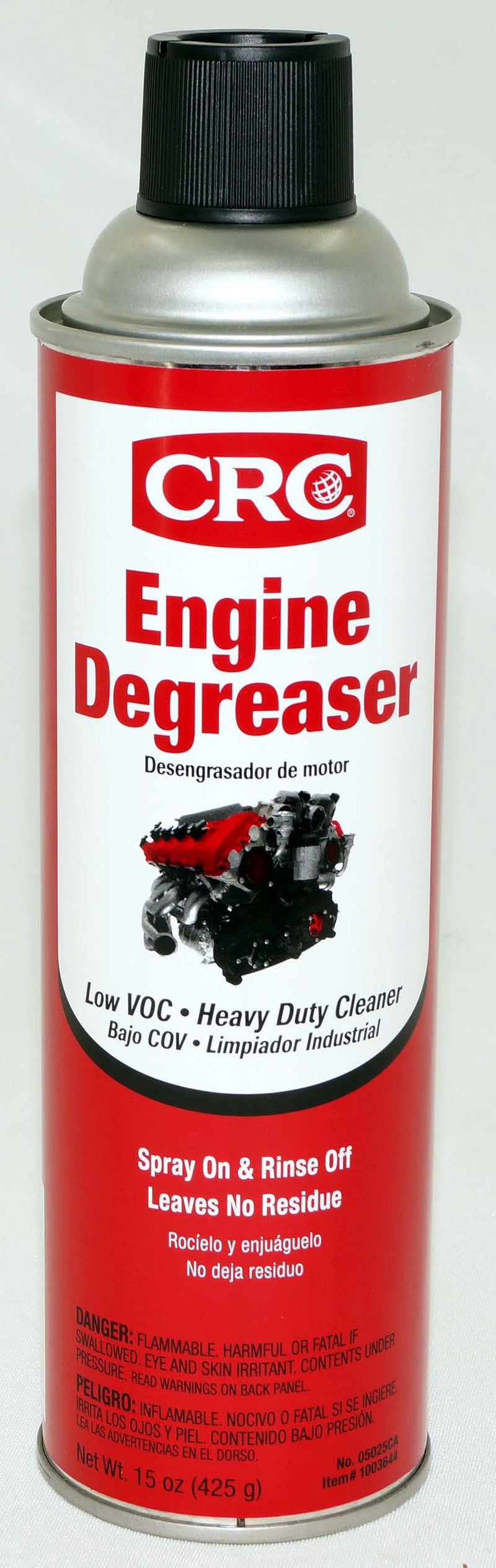 CRC 05025CA Heavy Duty Engine Degreaser 15oz Low VOC Designed for All States