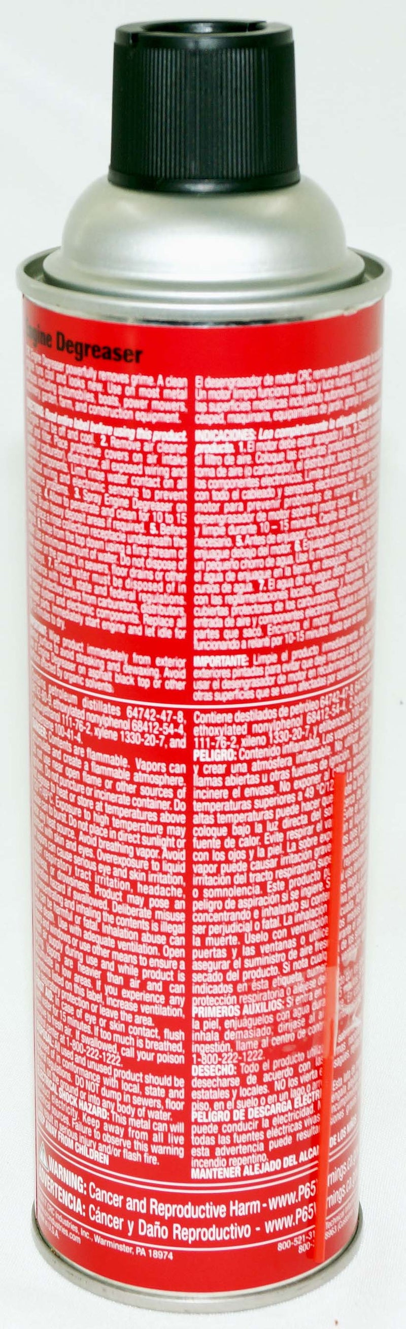 CRC 05025CA Heavy Duty Engine Degreaser 15oz Low VOC Designed for All States