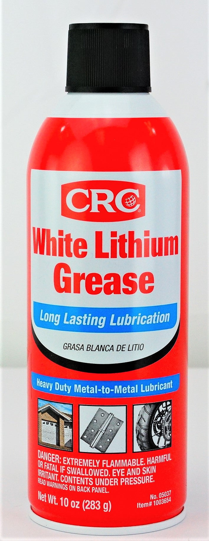 CRC 05037 White Lithium Grease For Hinges Latches Door Rollers