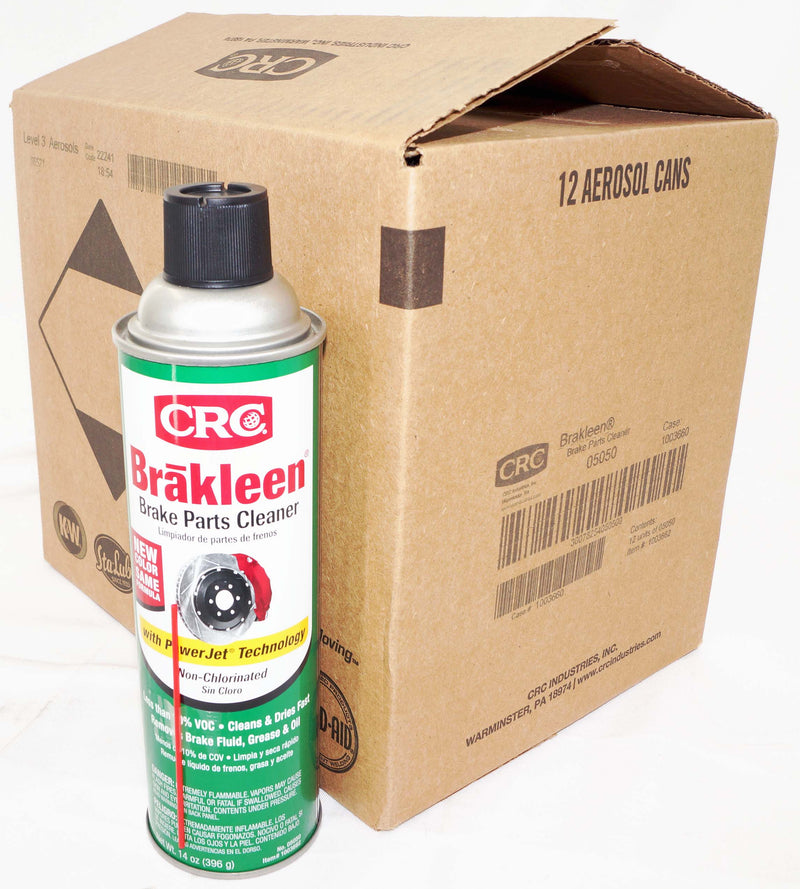 CRC Brakleen Brake Parts Cleaner with PowerJet Technology Degreaser Spray 05050