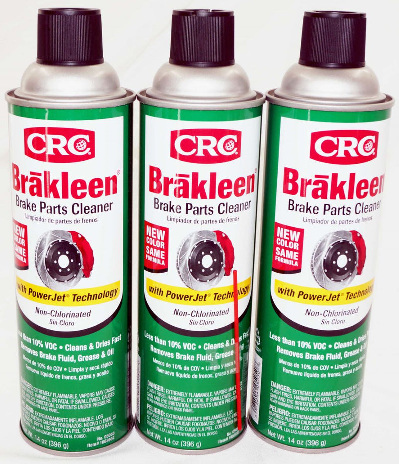 CRC Brakleen Brake Parts Cleaner with PowerJet Technology Degreaser Spray 05050
