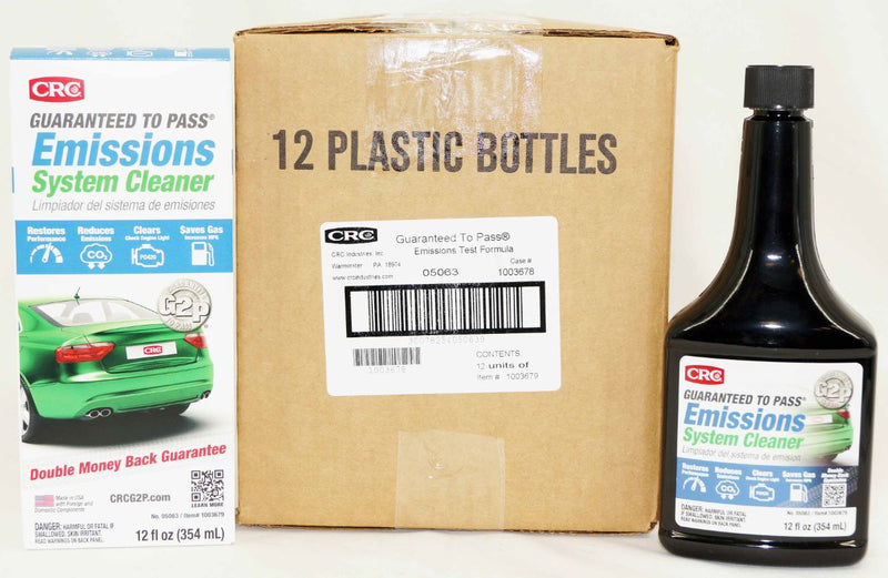 CRC 05063 Guaranteed To Pass Emissions System Cleaner 12 oz Bottle