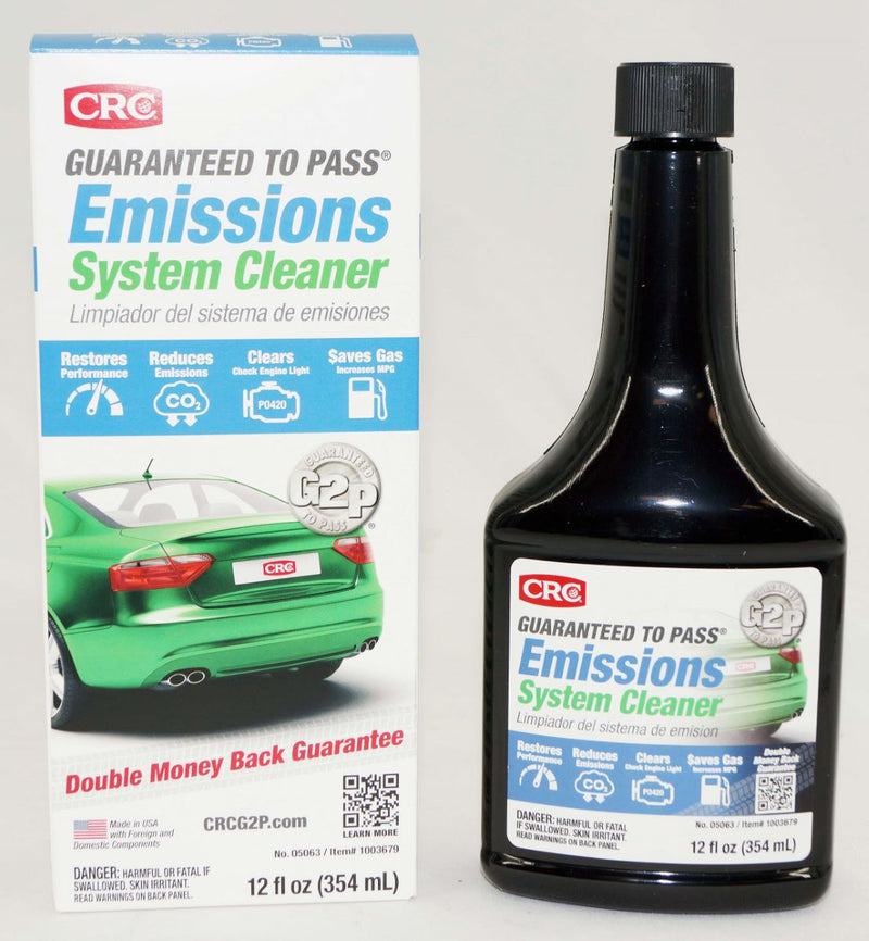 CRC 05063 Guaranteed To Pass Emissions System Cleaner 12 oz Bottle