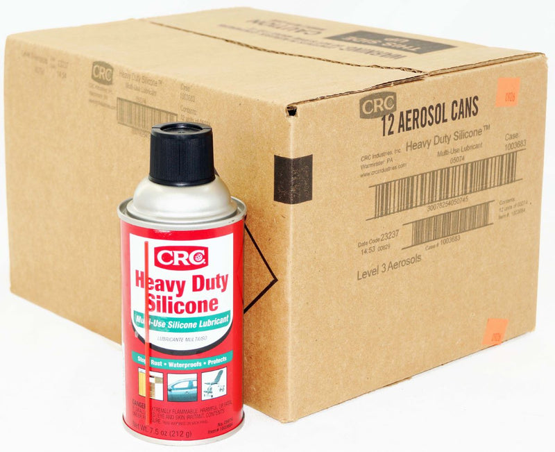 CRC Heavy Duty Multi Use Silicone Lubricant 05074 Stops Rust 7.5oz Water Proof