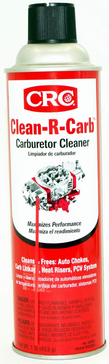 CRC 05081 Clean-R-Carb Carburetor Cleaner 20oz Net Fill 16 Wt Oz