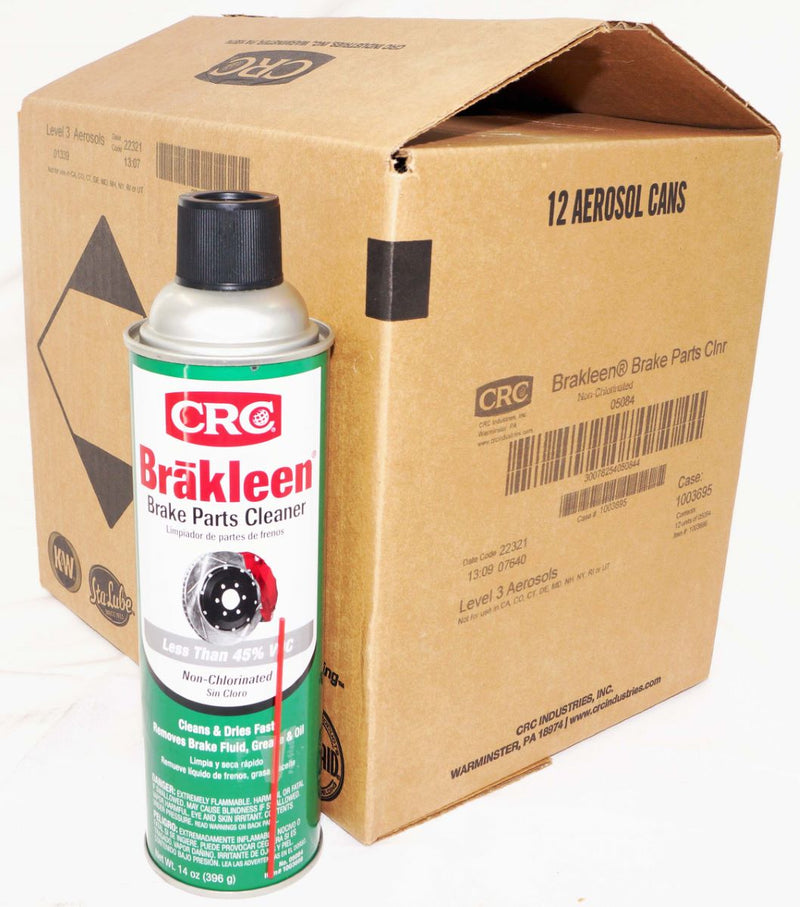 CRC Brakleen Brake Parts Cleaner Non Chlorinated 14oz Low VOC 05084