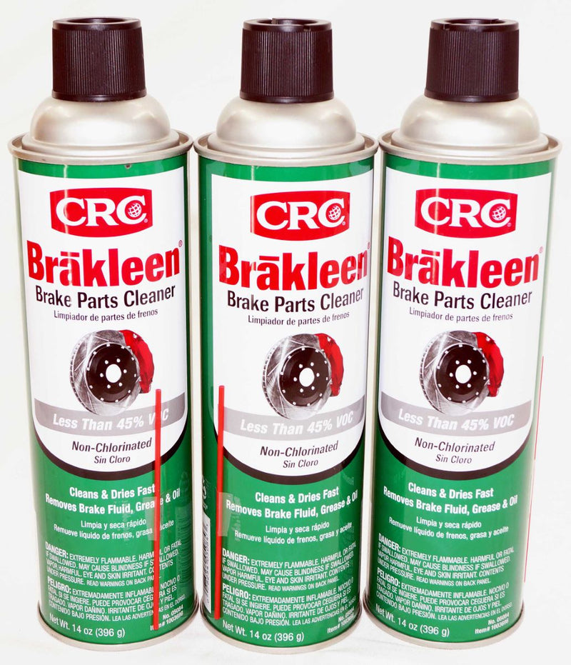 CRC Brakleen Brake Parts Cleaner Non Chlorinated 14oz Low VOC 05084