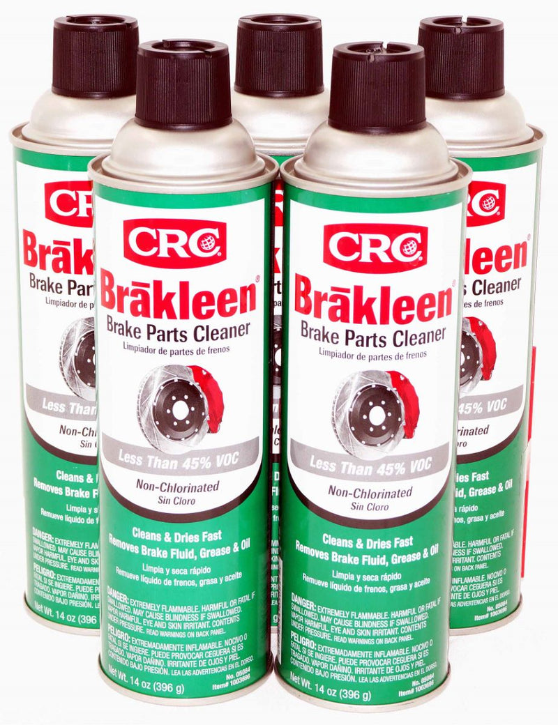 CRC Brakleen Brake Parts Cleaner Non Chlorinated 14oz Low VOC 05084
