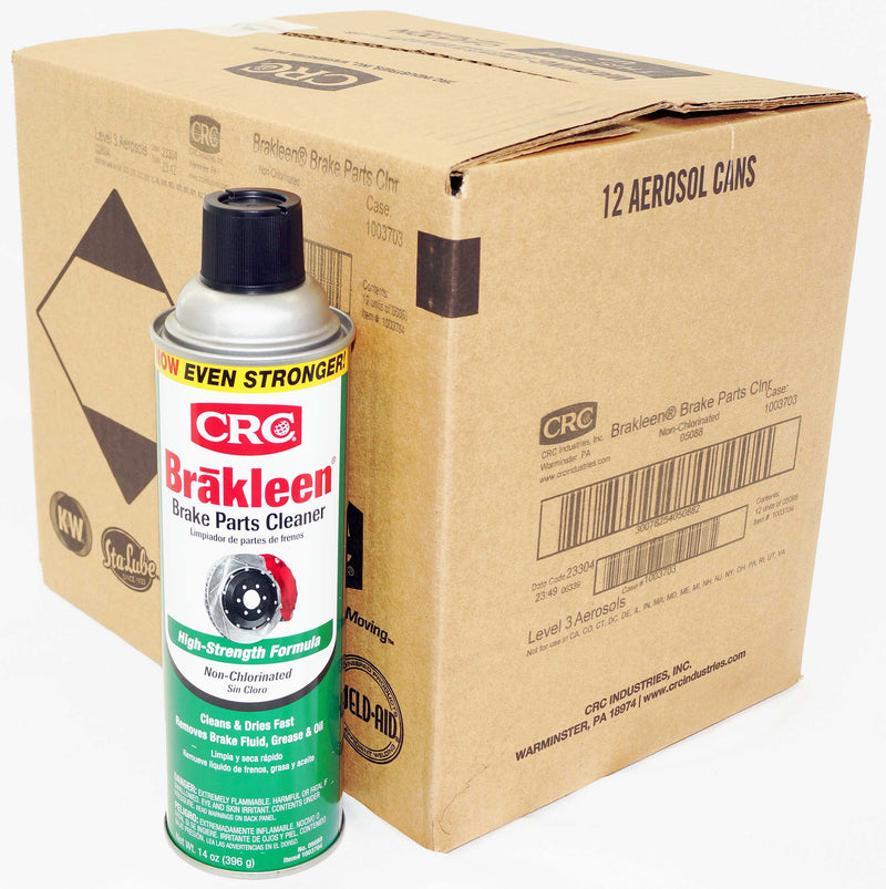 CRC Brakleen Brake Parts Cleaner High Strength Formula Non-Chlorinated 14oz