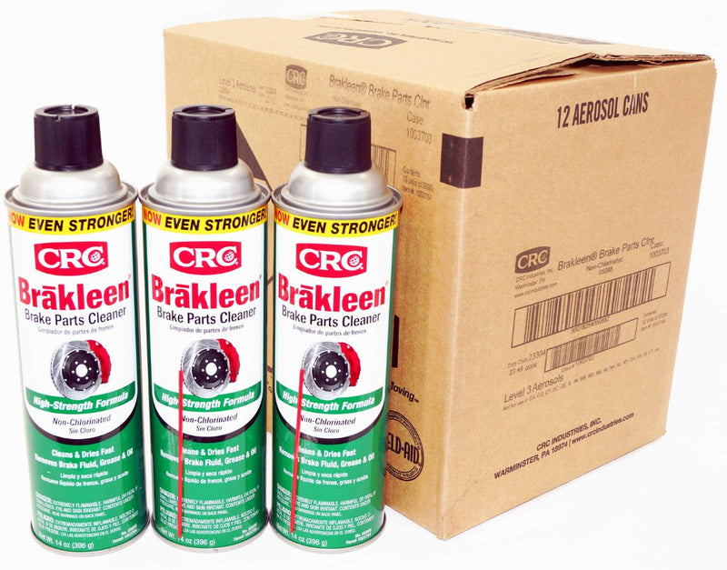 CRC Brakleen Brake Parts Cleaner High Strength Formula Non-Chlorinated 14oz