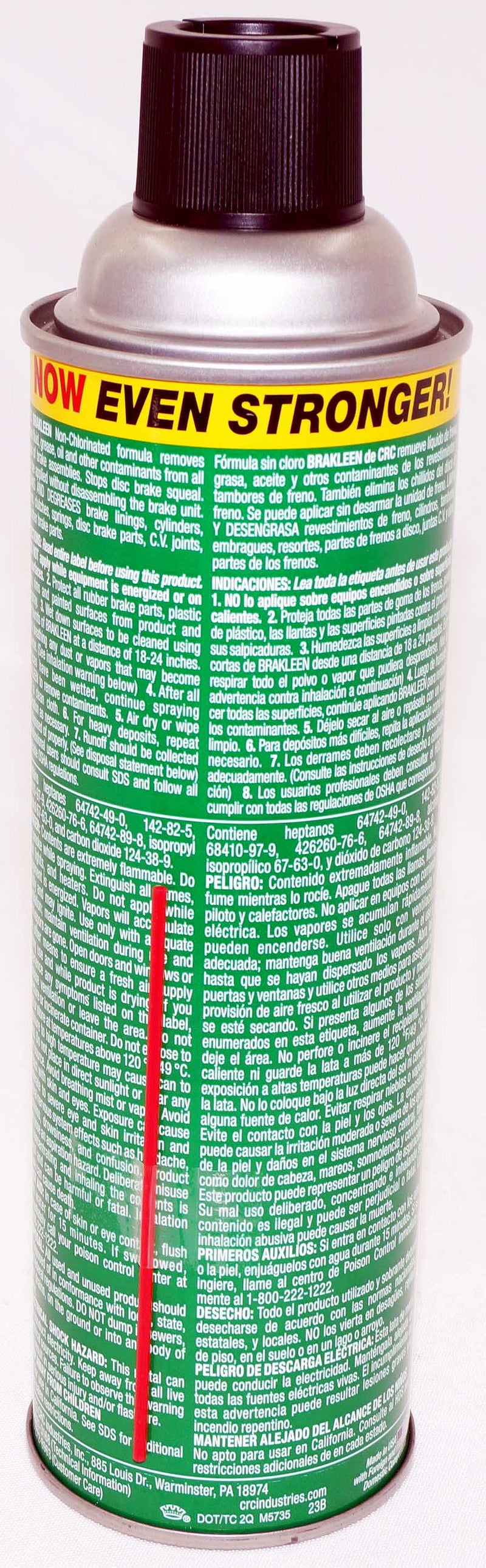 CRC Brakleen Brake Parts Cleaner High Strength Formula Non-Chlorinated 14oz