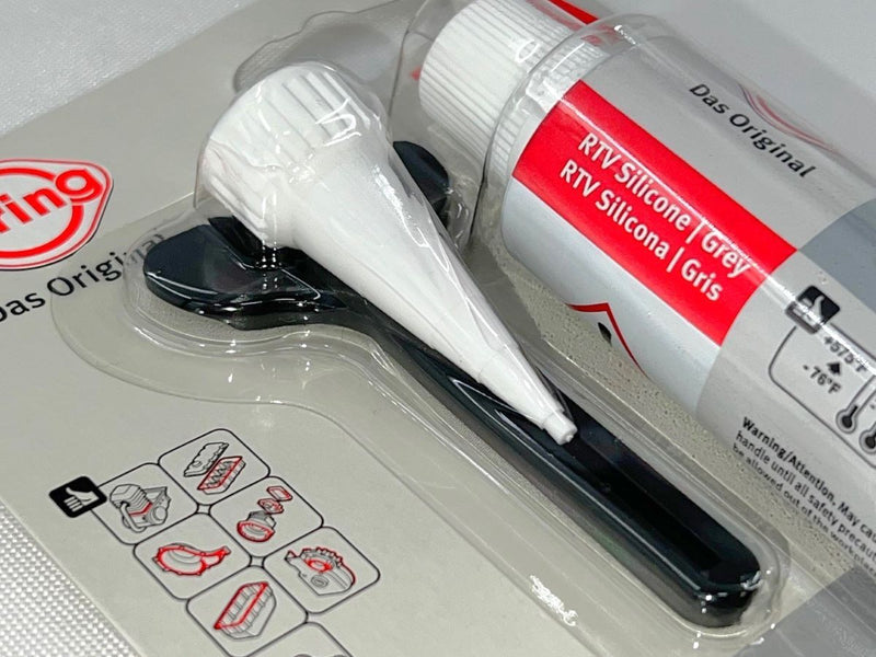 Elring Dirko Grey High Temp +575F Silicone Gasket Maker Sealant RTV Silcone Gray