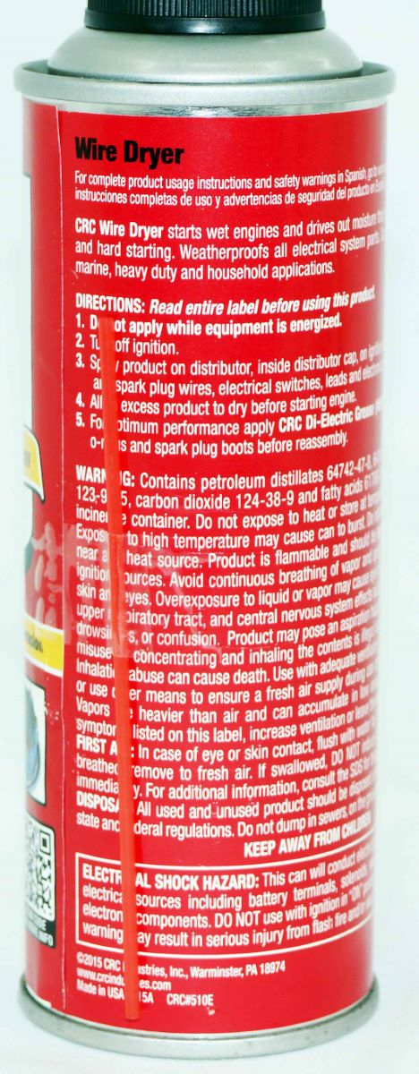 CRC 05104 Technician Grade Wire Dryer 6 Oz