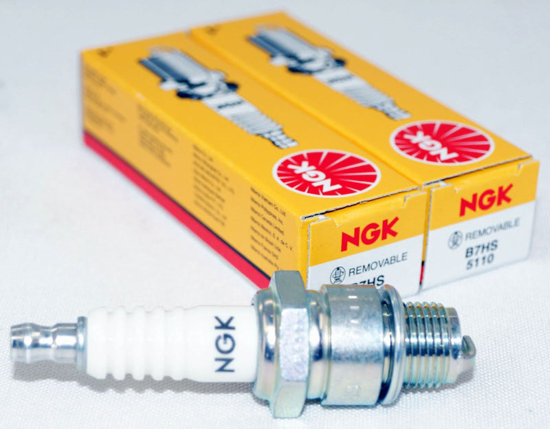 NGK 5110 B7HS Nickel Spark Plug for Marine Moped Motorcycle Snowmobiles