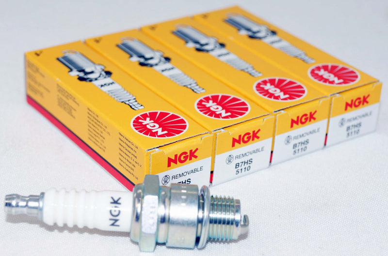 NGK 5110 B7HS Nickel Spark Plug for Marine Moped Motorcycle Snowmobiles