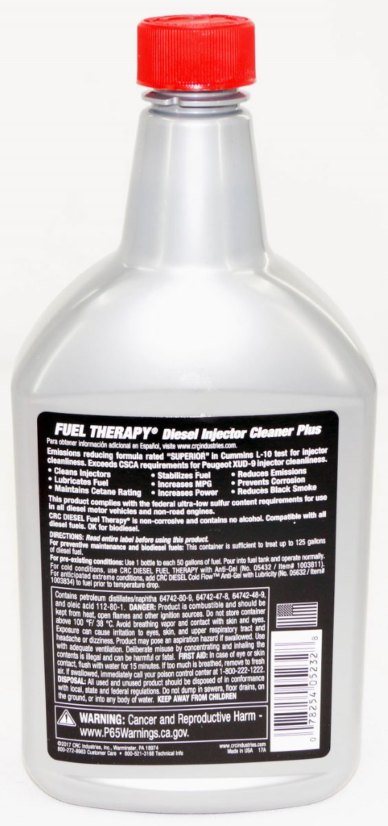 CRC 05232 Diesel Fuel Therapy Diesel Injector Cleaner Plus Additive 30 Fl Oz - Image 3