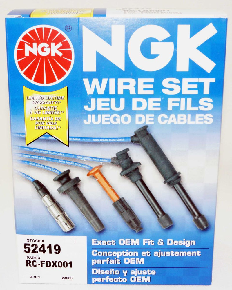 NGK 52419 Spark Plug Wire Set RCFDX-001