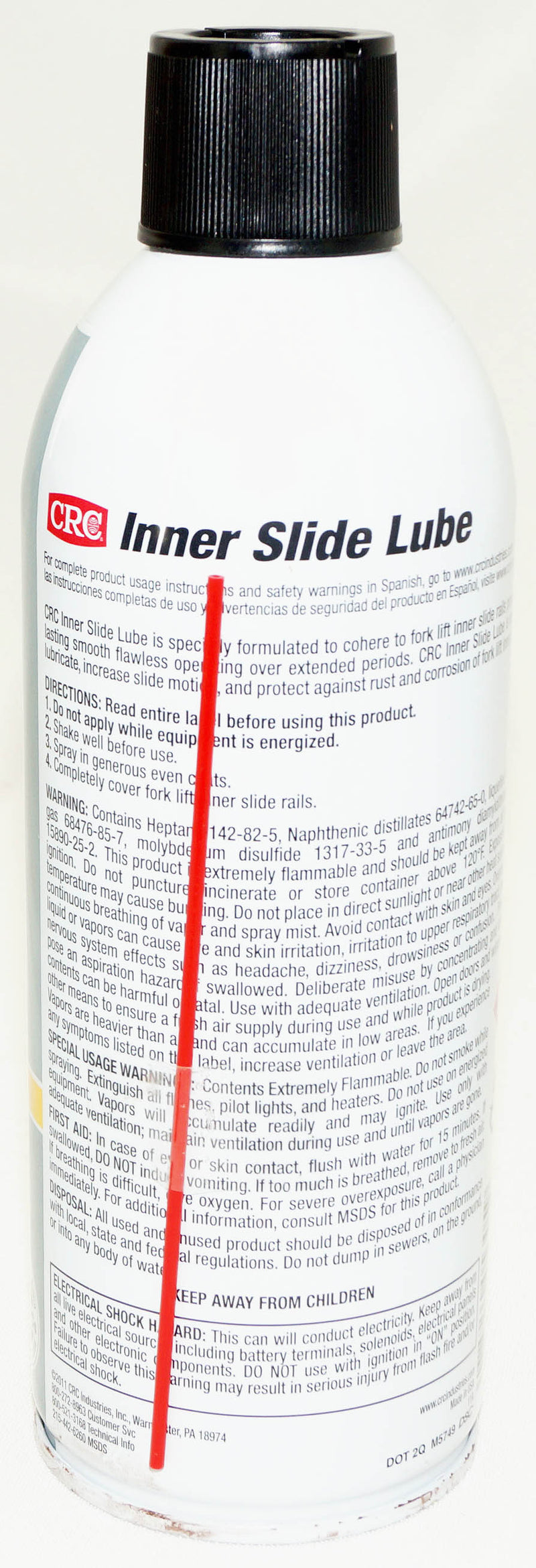 CRC 05305 Inner Slide Lube 10.5 Wt Oz for Fork Lift Inner Slide Rails
