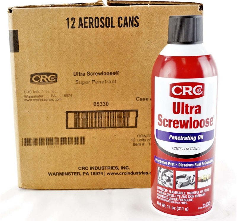 CRC Ultra Screwloose Super Penetrant Oil Spray 11oz Can 05330