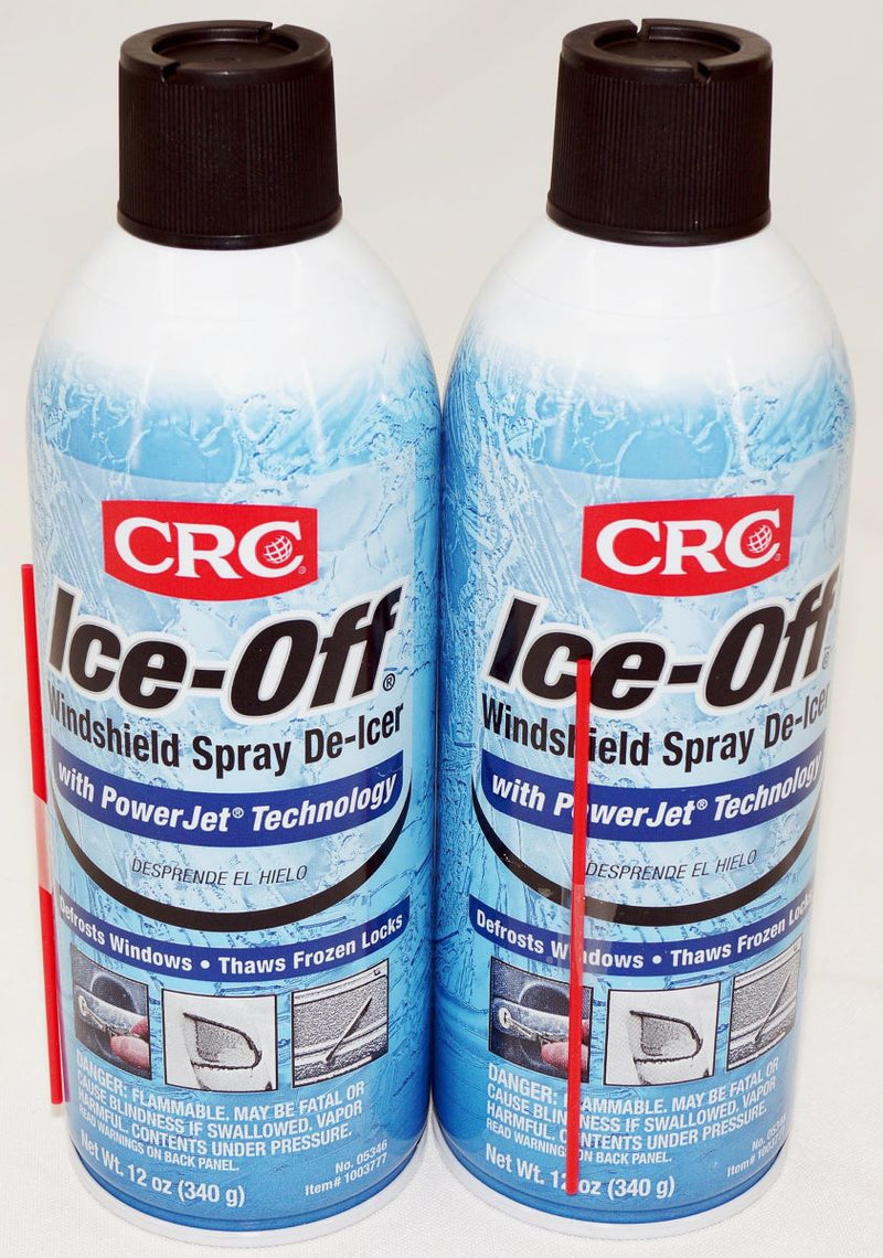 CRC 05346 Ice-Off Windshield Spray De-Icer 12 Oz Melts Ice Snow Frost on Contact
