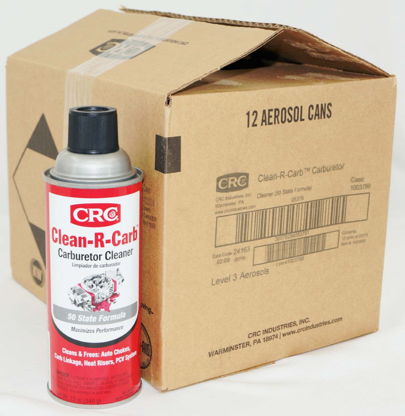 CRC 05379 Clean R Carb Carburetor Cleaner 12 Wt Oz 50-State Compliant