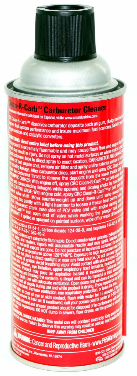 CRC 05379 Clean R Carb Carburetor Cleaner 12 Wt Oz 50-State Compliant