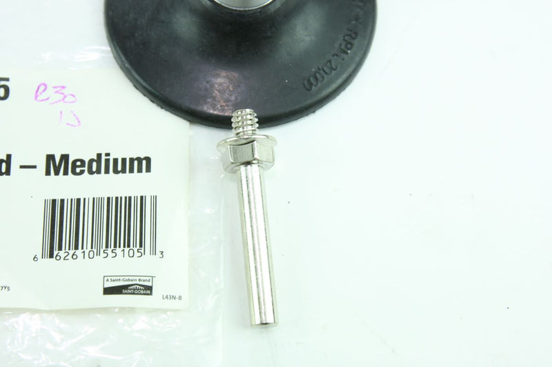 Carborundum 55105 - 3" Flex-Loc TR Backup Pad Medium