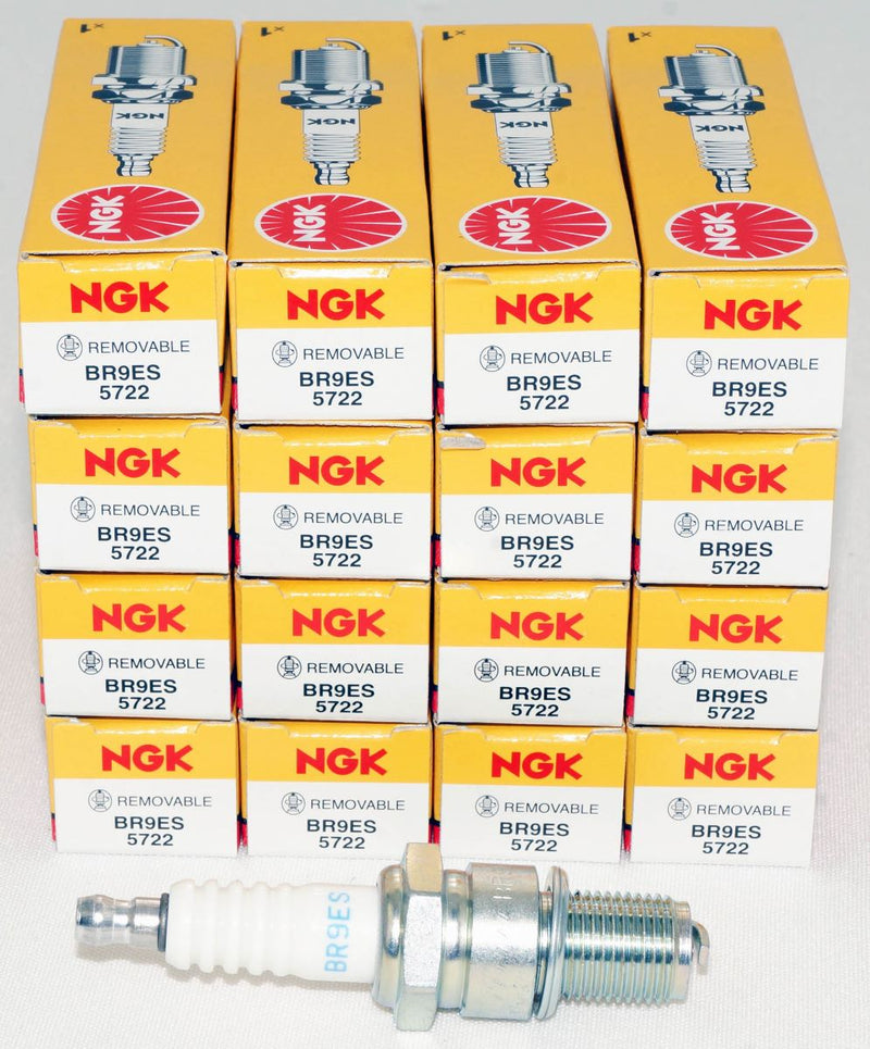 NGK 5722 BR9ES Nickel Spark Plug with Removable Terminal Nut