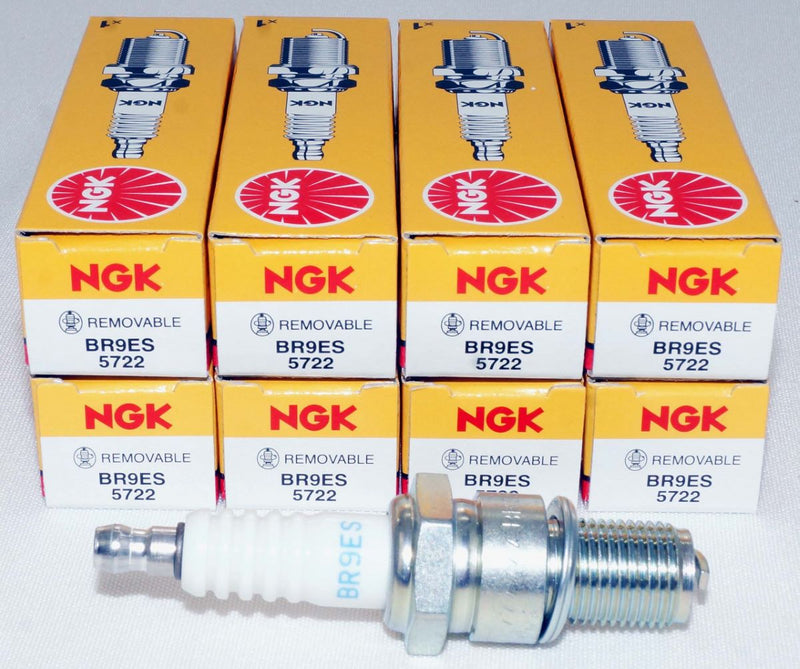 NGK 5722 BR9ES Nickel Spark Plug with Removable Terminal Nut