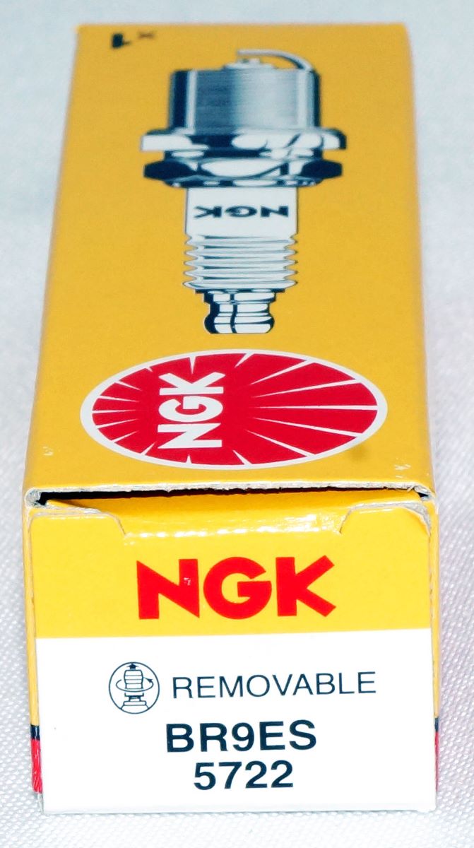 NGK 5722 BR9ES Nickel Spark Plug with Removable Terminal Nut