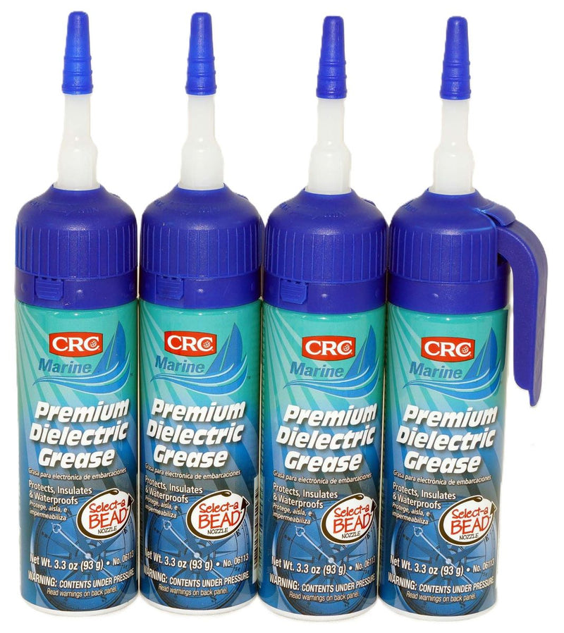 CRC 06113 Marine Premium Dielectric Grease with Select-A-BEAD 3.3 Oz White Gel